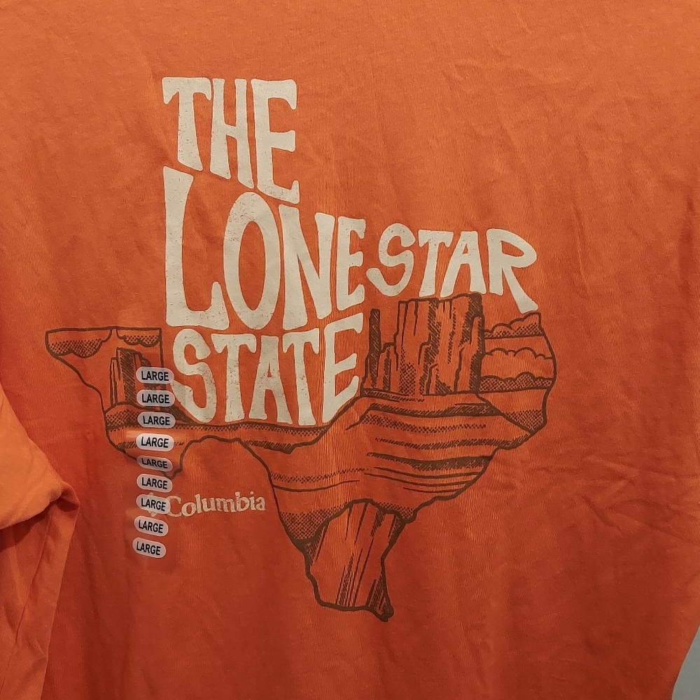 Columbia Texas Mens T Shirt The Lone Star State University Of Texas Longhorns